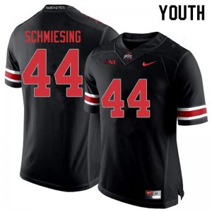 Youth Ohio State Buckeyes #44 Ben Schmiesing Blackout Nike NCAA College Football Jersey Online MLH4144HK